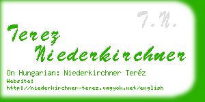 terez niederkirchner business card