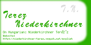 terez niederkirchner business card